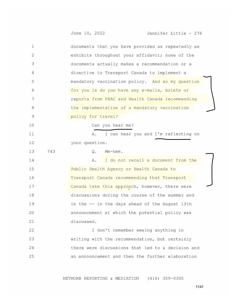 This is the epic moment when the government’s expert witness who was relied upon to justify vax mandates for travel-Director General at Transport Canada’s “Covid Recovery Team”-is stunned into silence and has to admit there was no document supporting a recommendation for mandates