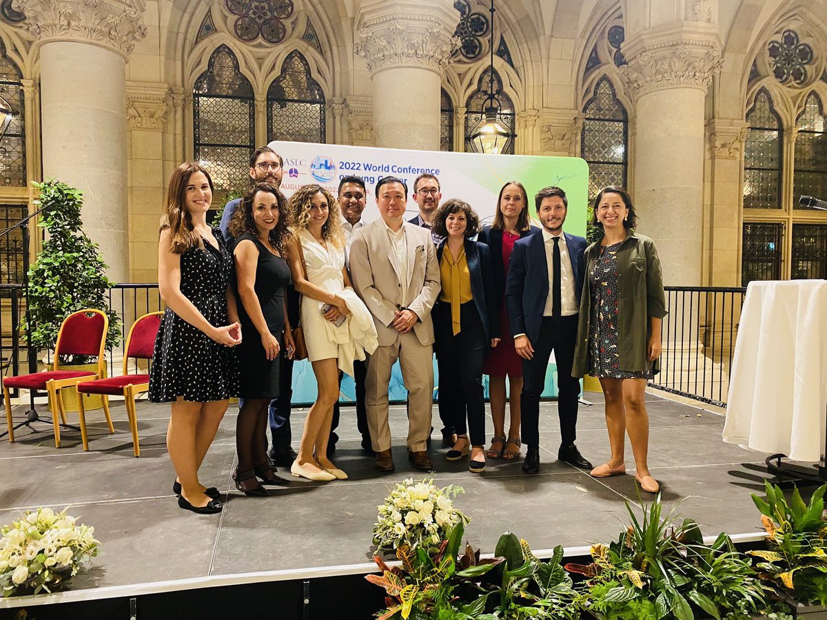 TurgemanIlit's tweet photo. The faculty dinner in beautiful Vienna City Hall. Thank you @IASLC academy and @ChristianRolfo for making this happen and @StephenVLiu for some words of wisdom #WCLC22 #LCSM https://t.co/GnHp89dqgp