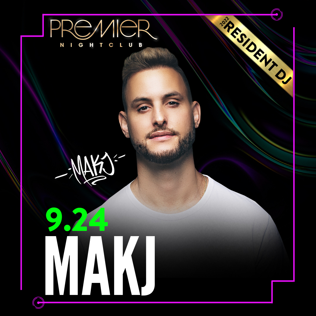 We're SO READY for @Makj's return to #PremierAC! 🌕 Get ready for September 24; we're going all night. NO SLEEP! 🪐 For price of admission, visit premierborgata.com.