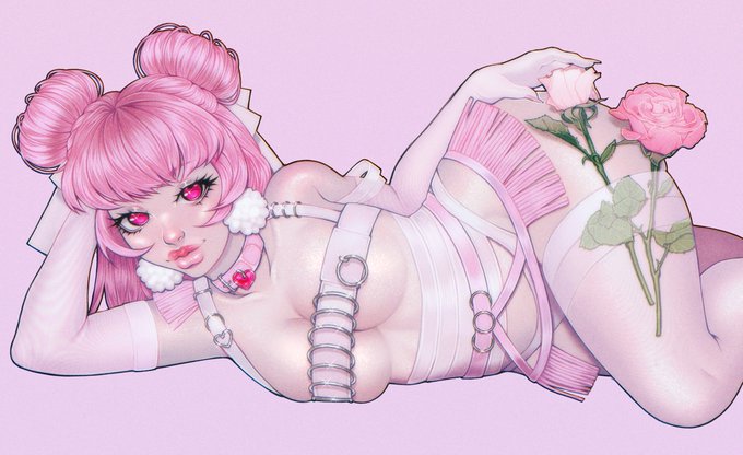 ✨My BSDM pink burlesque fantasy✨
drawn by: @tomatophagia 
Inspired by @creepyyeha_ 
#tasteofbbpink #pinup