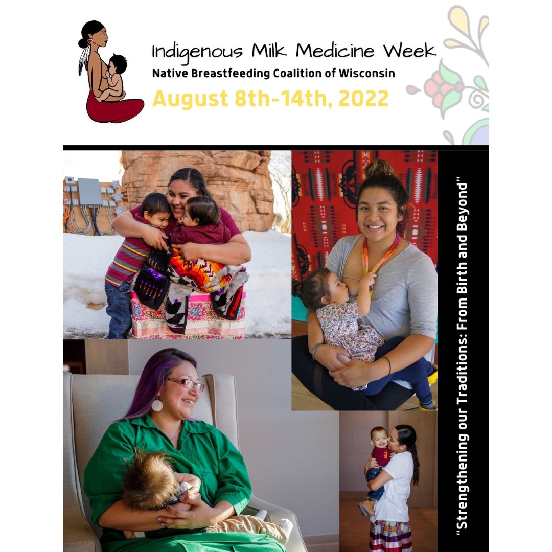 MMHLA2's tweet photo. Today is the start of #IndigenousMilkMedicineWeek, sponsored by the #IndigenousMilkMedicine Collective! https://t.co/gpAOexLR7c
@GreatLakesITC created a #IMMW22 toolkit: https://t.co/4Yqs2oIXqc
@IHSgov @USbreastfeeding #NBM22 #breastfeeding #NBM22 #nationalbreastfeedingmonth https://t.co/ByN9rkX1eV