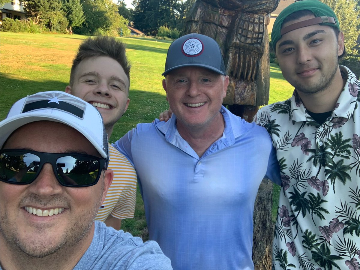 NAF Cup's I &amp; III...missed pic for II.  One of the great things about golf is your kids will actually spend an agreeable block of time with you.  So much fun despite the lack of talent.....