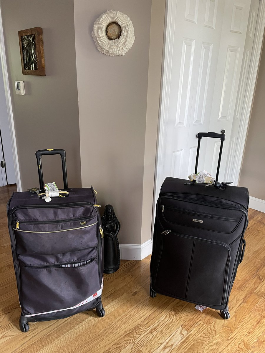 mmpeck's tweet photo. 31 days after we checked our bags with @lufthansa @ ORD, they arrived home, having made the trip to Italy via @Air_Dolomiti without us. Still waiting for reimbursements, but hey there’s luggage. #summertravel #missingbags #FirstWorldProblems @JerrySeinfeld #airlines routine: go! https://t.co/t3HdEgkviR