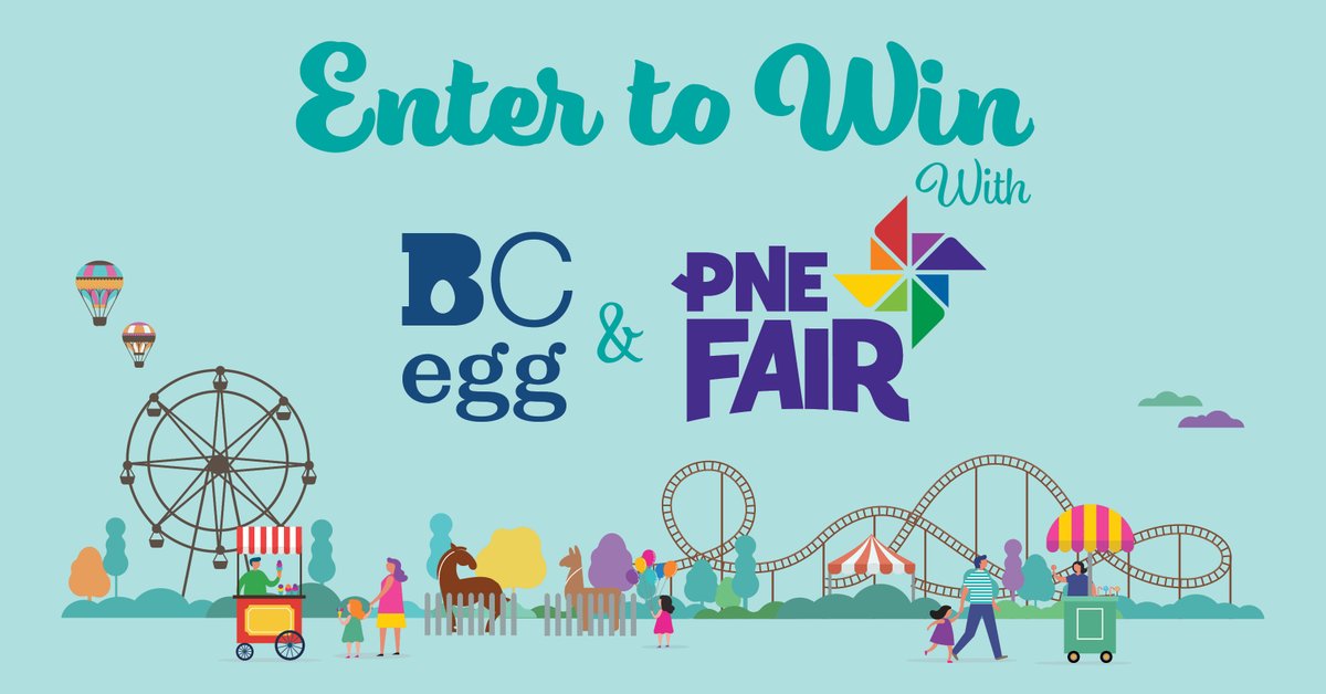 bceggs's tweet photo. WIN with BC Egg! Eggs are your fuel for fun! With 6.5 g of protein in a large egg, they’ll keep you going for all your PNE adventures. Tell us your favourite way to fuel up with eggs &amp; RETWEET this post and you could win a Family Pack of passes to the PNE!
https://t.co/wB7ja2xkJg https://t.co/ZAFw9IKCVP