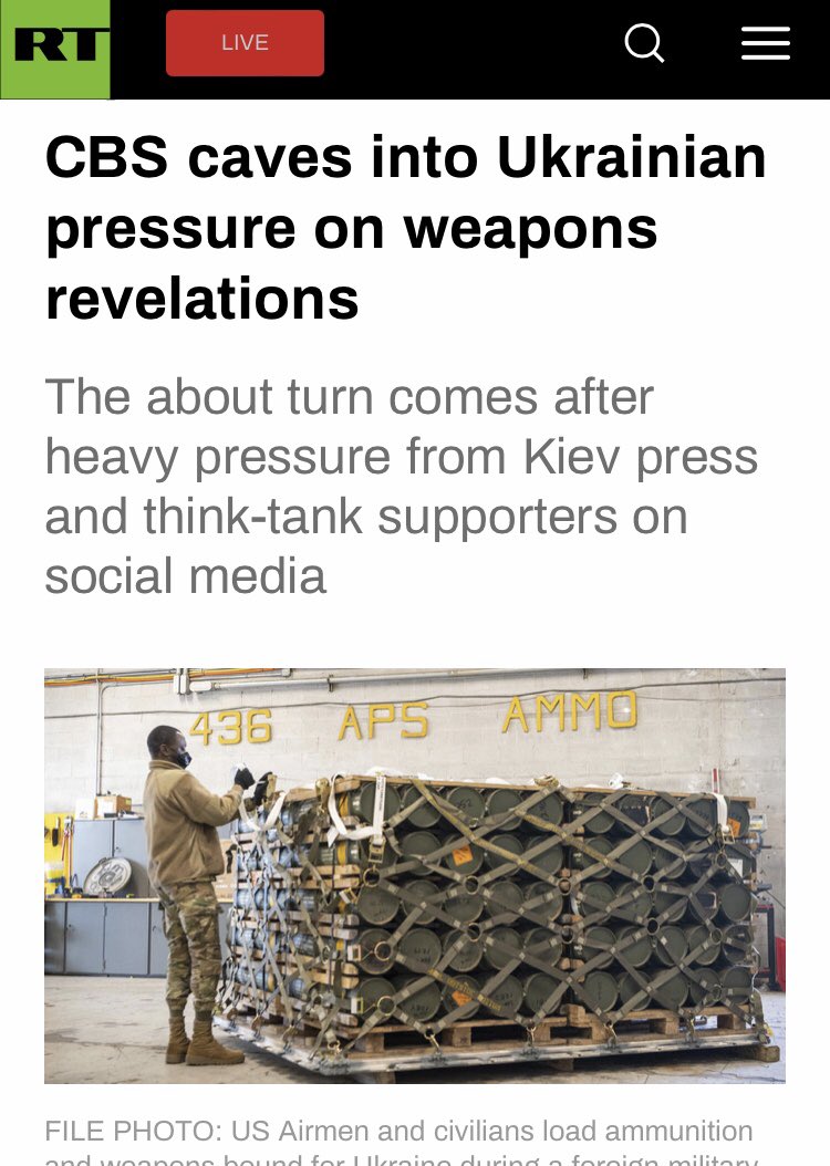 Picture Architect on Twitter "CBS pulls down a documentary about arms