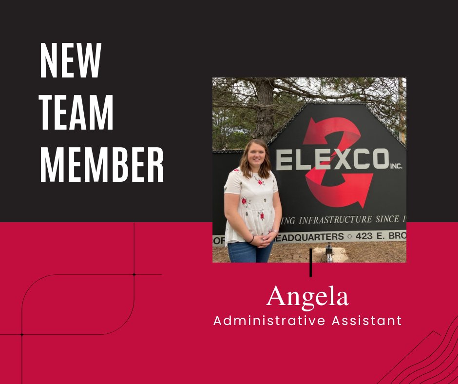 Welcome, Angela!

#newhire #elexcopride #seymourwi #adminassistant