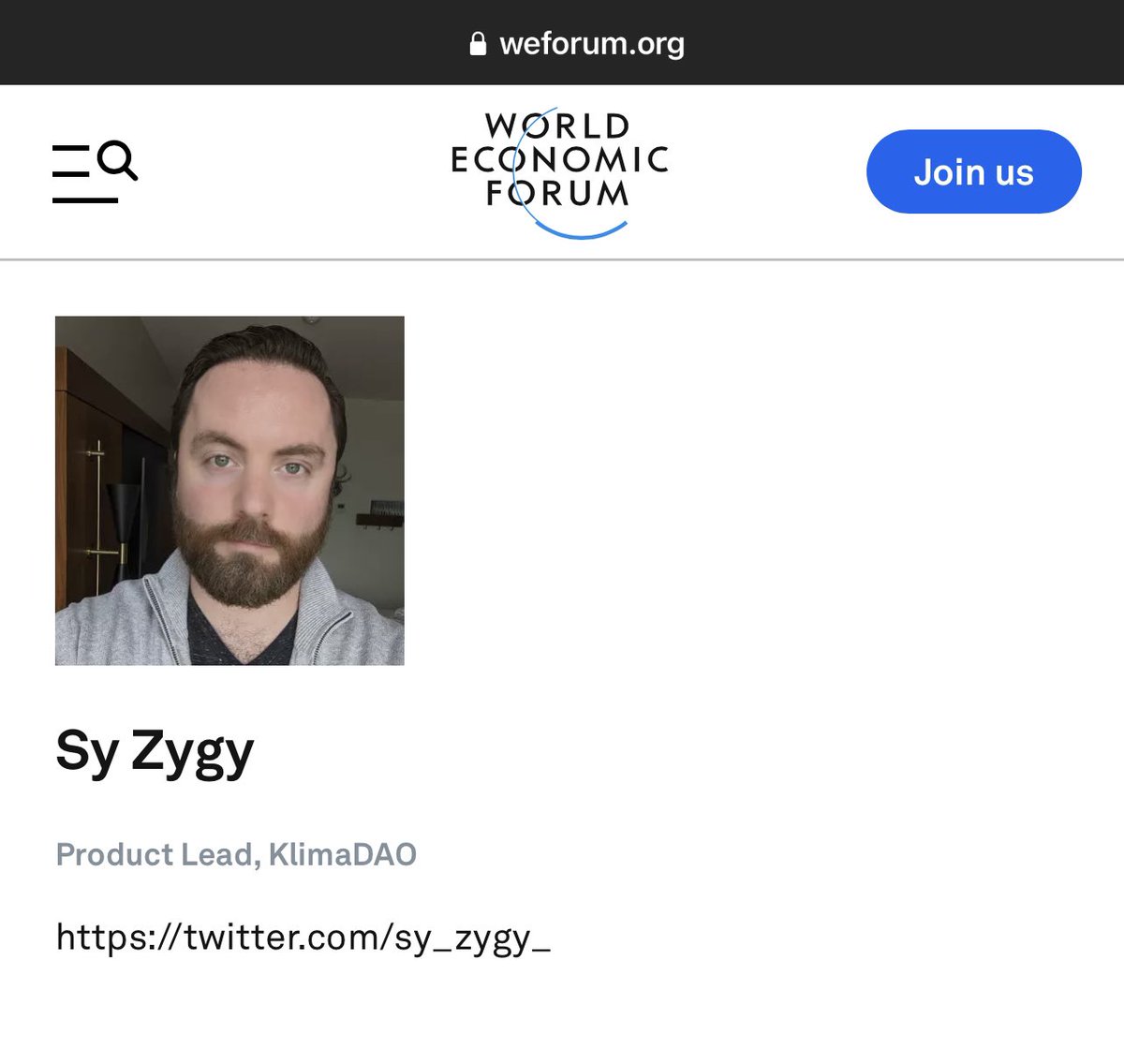 GtradeCrypto's tweet photo. ๐จ @sy_zygy_ is part of the Agendaโs Contributors at the World Economic Forum @wef !! representing @KlimaDAO ๐ณ๐ Probably nothing ๐
All the #Klimates are proud of u man๐ช๐ผ
https://t.co/A6Hzzkcnp2
$Klima #ClimateEmergency #ClimateActionNow https://t.co/1KvSumjSJM