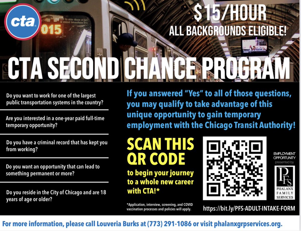 Join today us at the Mayor’s Office Pop-Up Event. Location is at Foster Park, 1440 W. 84th St. We will have info about community resources. 

If you need a #job, then this is the place to be. #SummertimeChi