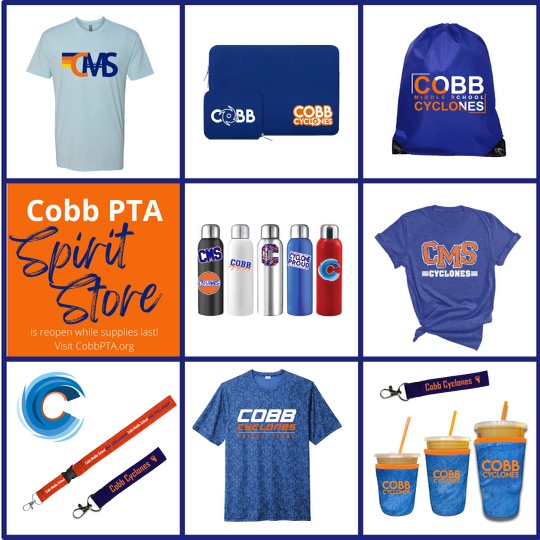 The sprit store has reopened! Head over to cobbpta.org and get some new gear today!