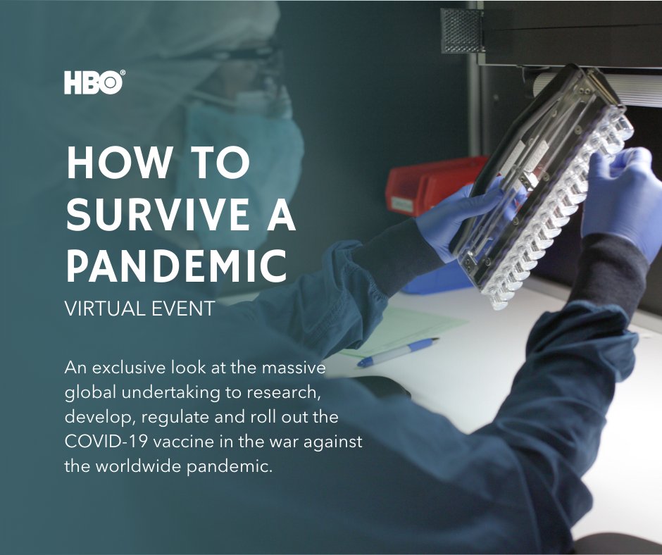FilmAid's tweet photo. #HowToSurviveAPandemic takes viewers behind the scenes of the race to make a vaccine – and vaccinate the world 💉

On Aug 9, join a virtual screening event of the @HBO original documentary. 

RSVP here: https://t.co/tfsnD8oIq7 @hbomax https://t.co/J3LNzeIrvJ