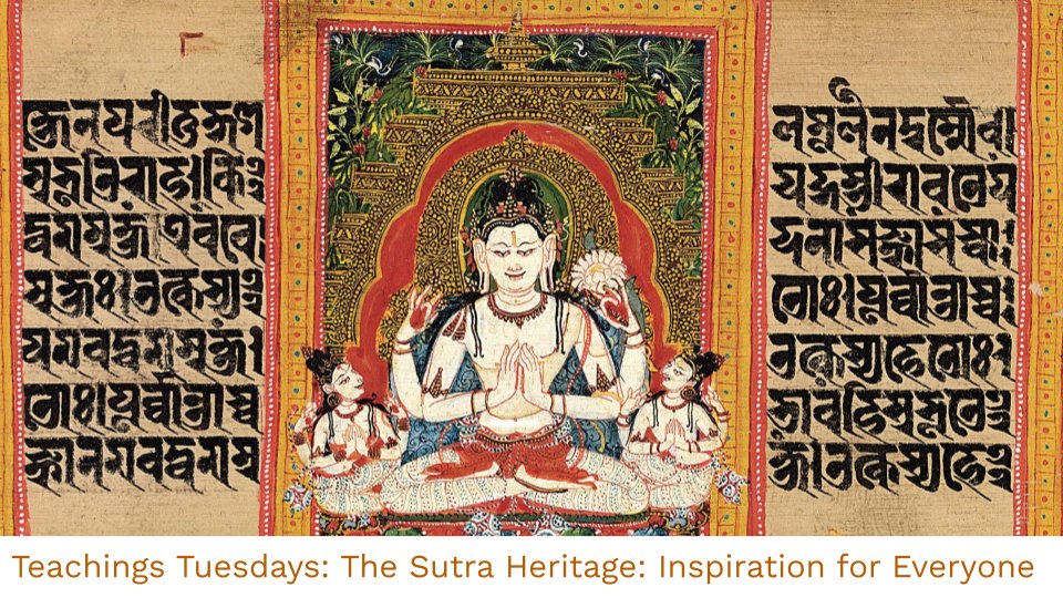 A new Teaching Tuesday series "The Sutra Heritage: Inspiration for Everyone" begins Tuesday, September 6! Register here: dawnmountain.app.neoncrm.com/np/clients/daw…