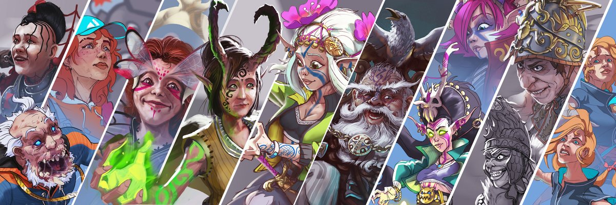 New header image highlighting some of the latest works #art #magic #portfolio #header #new #fantasy