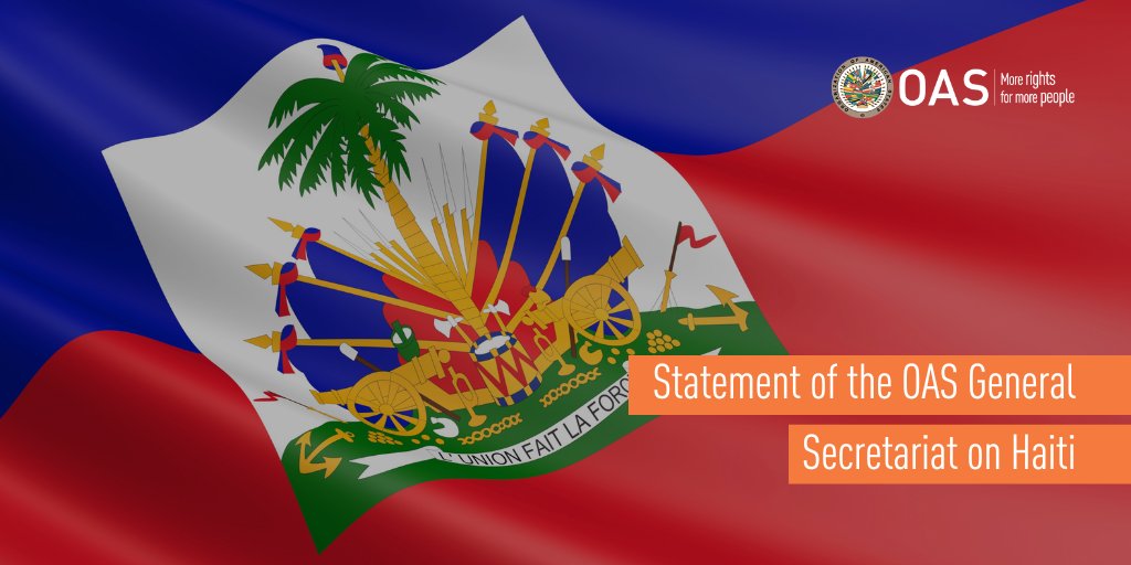 Statement of the #OAS General Secretariat of the on #Haiti 

📰bit.ly/3bBYcMG
