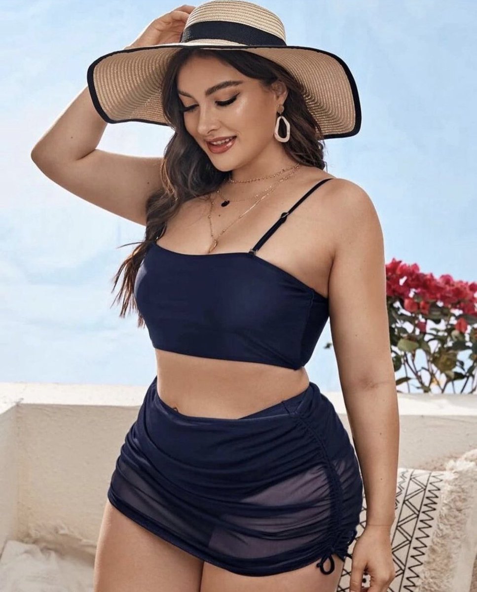 milz_collection's tweet photo. Black plus size high waisted 3 piece bikini available in size 3XL &amp; 4XL https://t.co/FJFxcDmJHi