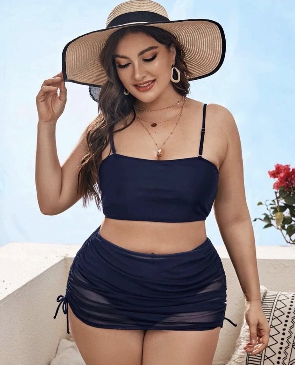 milz_collection's tweet photo. Black plus size high waisted 3 piece bikini available in size 3XL &amp; 4XL https://t.co/FJFxcDmJHi