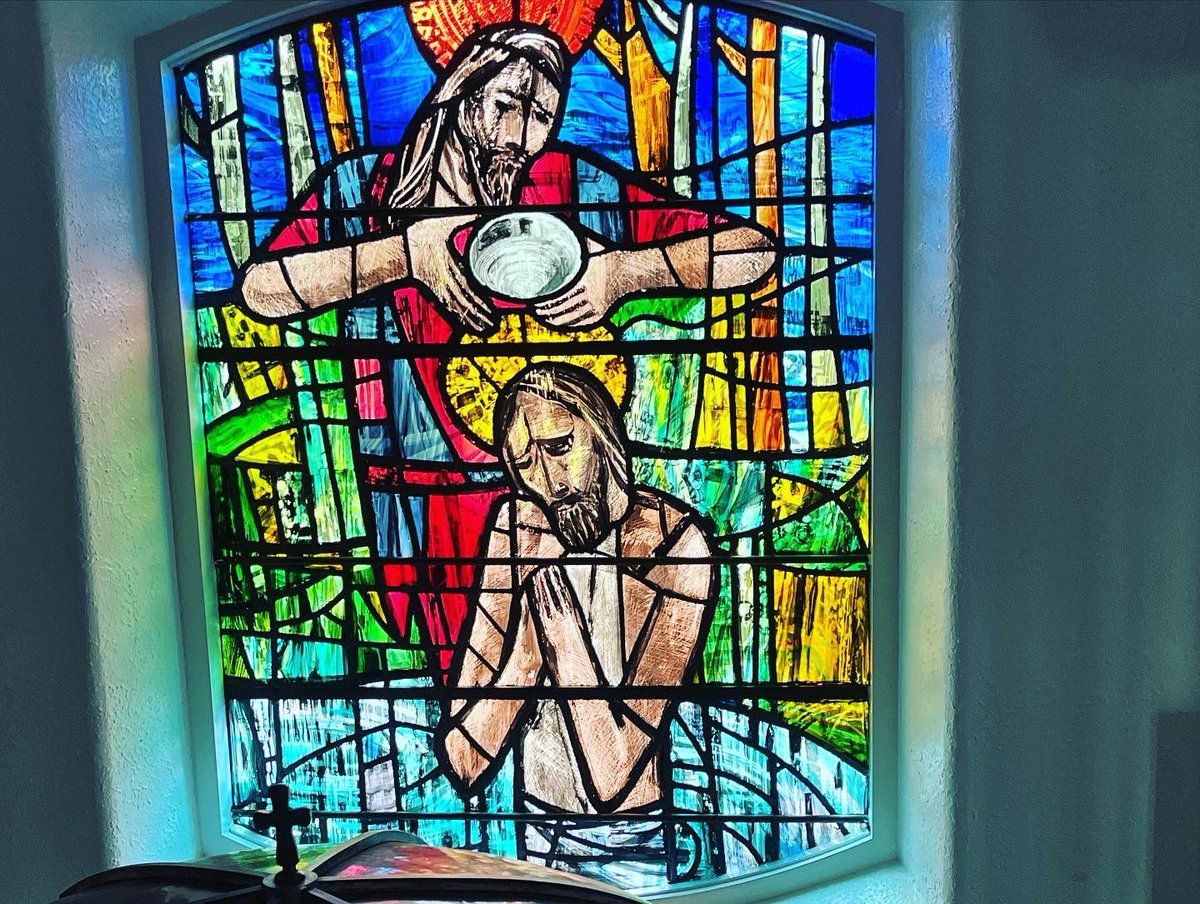 DunleavyBernard's tweet photo. Starting a holiday pilgrimage to see Liam McCormick’s #MagnificentSeven Donegal churches. Desertegney - Our Lady Star of the Sea…upturned boat design, porthole windows, George Campbell baptistery glass, Imogen Stuart mosaic. #LiamMcCormick #RHA @RHAGallery @govisitdonegal https://t.co/xf0npEqFJk