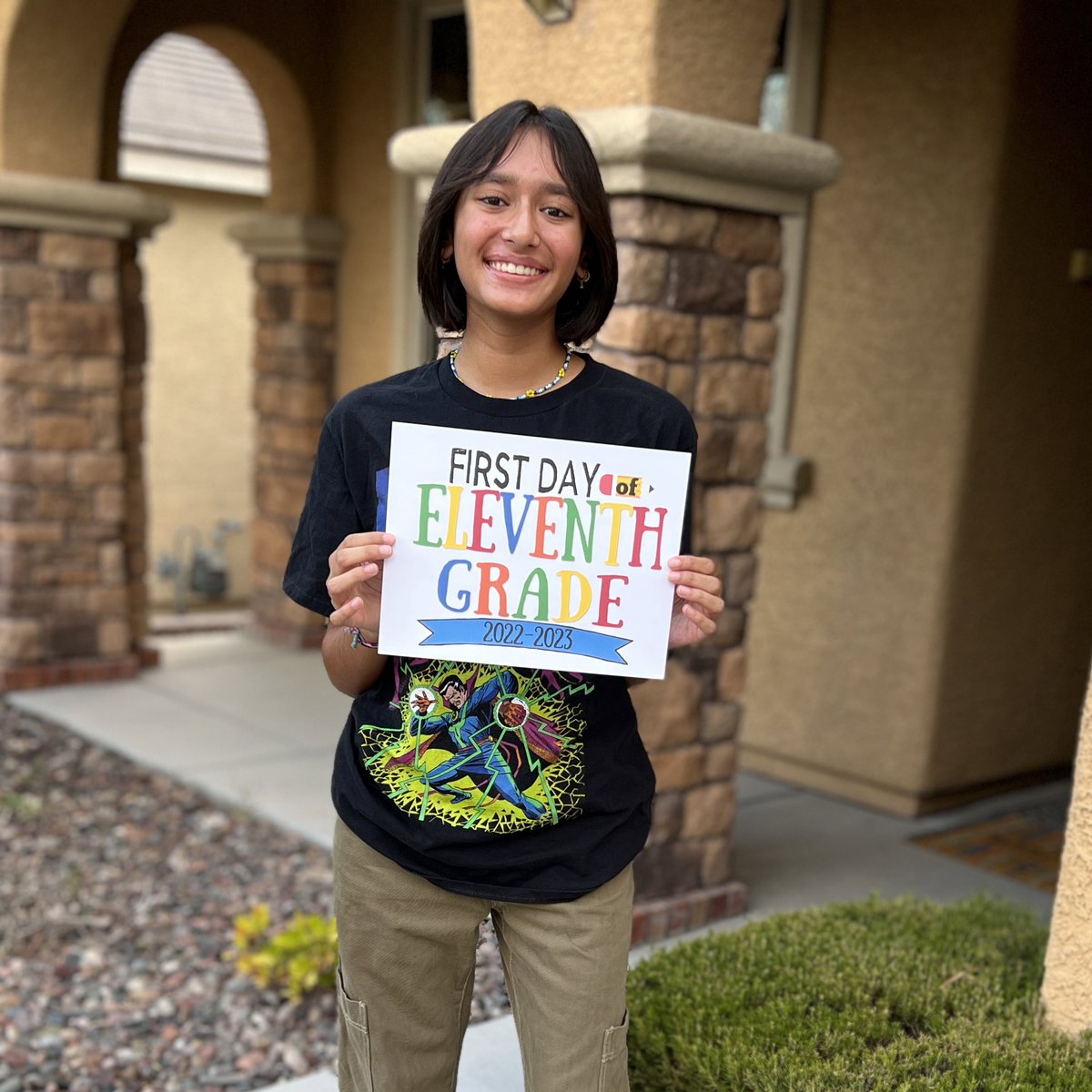 Snehalstocks's tweet photo. Happy #FirstDayofSchool to my 11th Grader @1001Coronado. #GrowingUpWayTooFast https://t.co/hudBUG2LCI