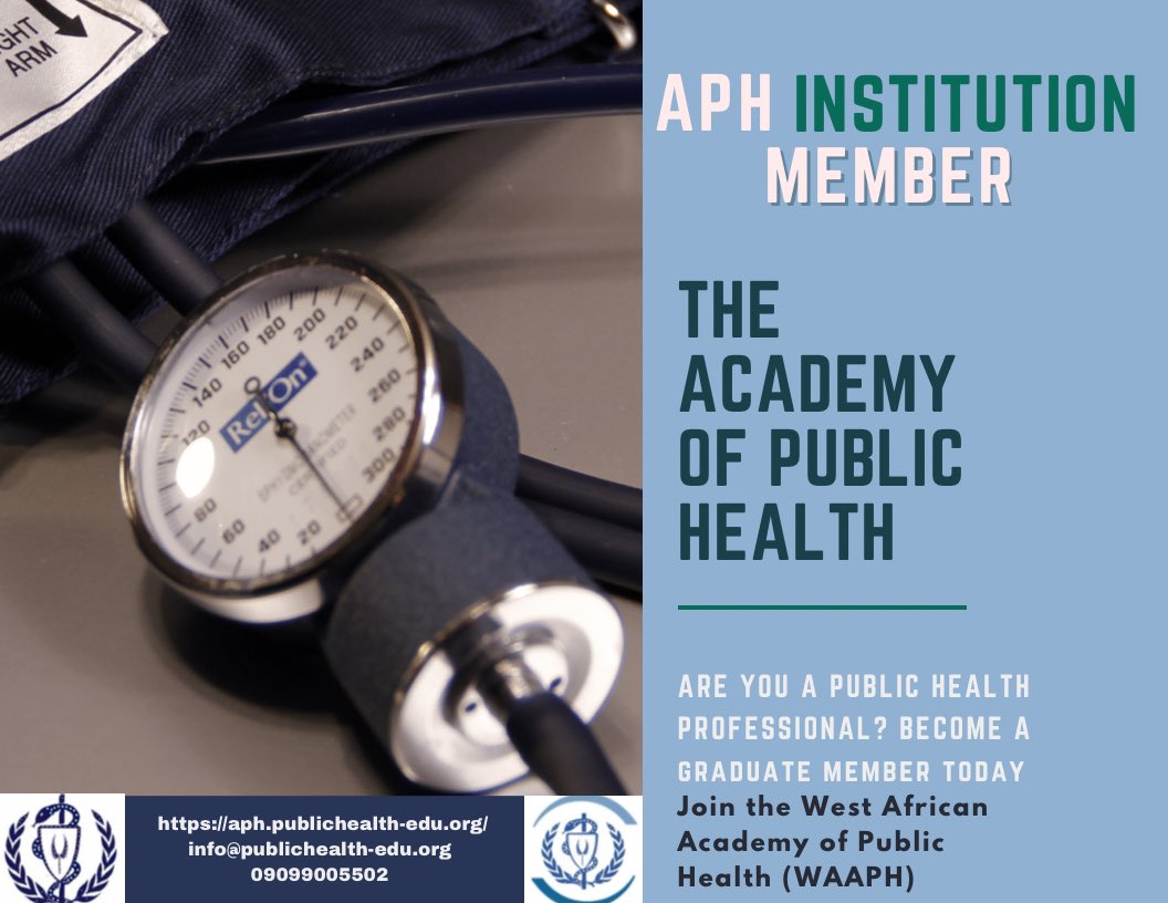 TheWaaph's tweet photo. The Academy of Public Health is seeking interested bodies of professionals into its institution member category.

Interested organizations should visit:

https://t.co/pd2KlmAYje https://t.co/LywMIoBGuy