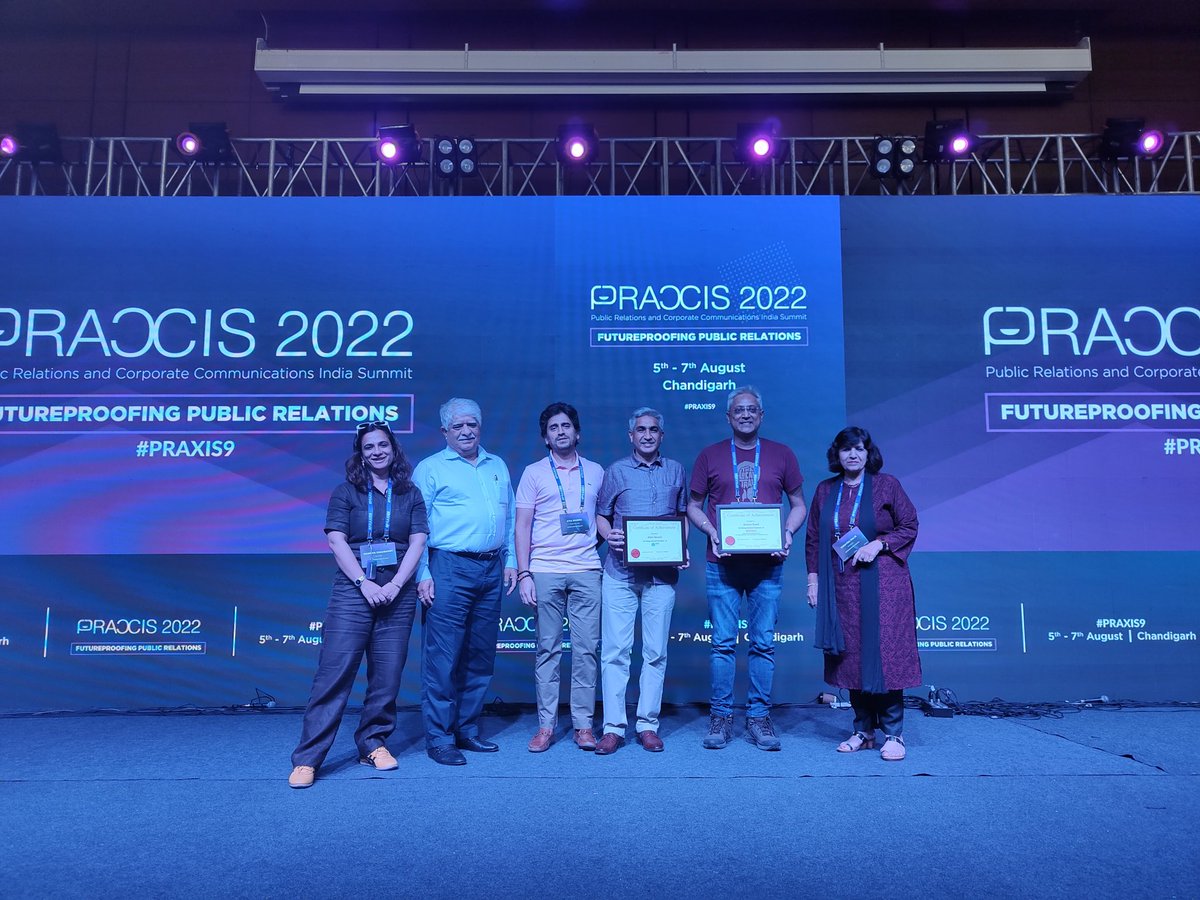 It was more than just symbolic to have the co-founders of the first and second largest Indian firms as well as the President and Secretary of <a href="/PRCAIndia/">PRCAI</a> felicitating Aseem and Nitin