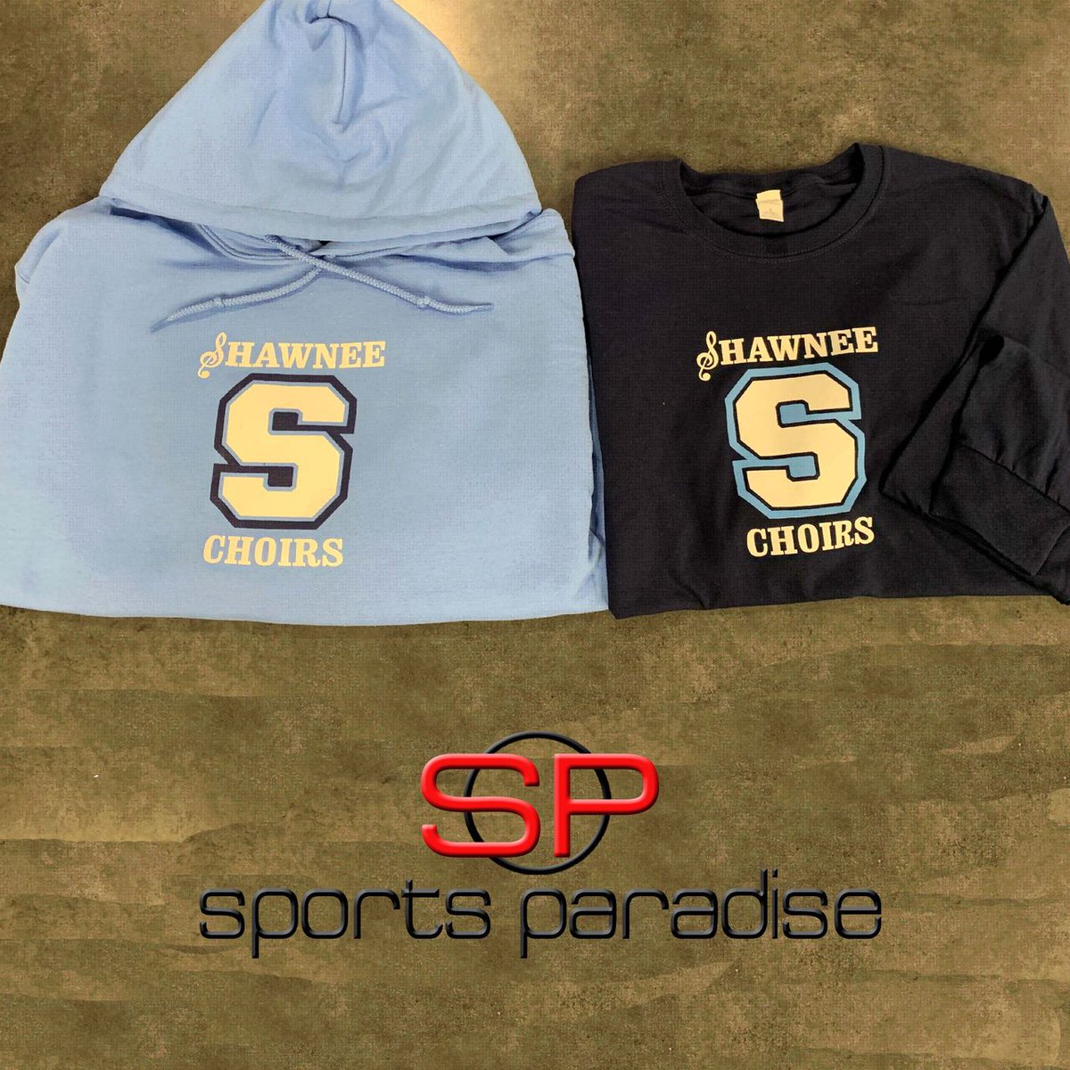 SportsParaTEAM's tweet photo. Awesome new swag for the folks of Shawnee HS Choirs!
@ShawneeChoirs
#ThisIsSP #OnlySP
teamsales@sportsparadise.net https://t.co/1VmDTJeXcb