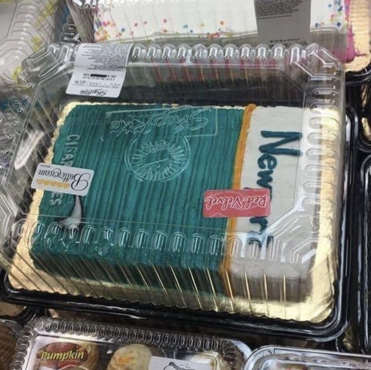 HueG_'s tweet photo. My sweet wife picked up my cake this morning 🥰 https://t.co/GeVhxJjdVE