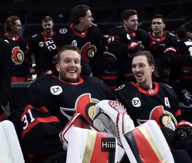 the sens have the hottest goalie (talbot) and the cutest goalie (forsy) in the entire league. it’s just a fact and you can argue with a wall.