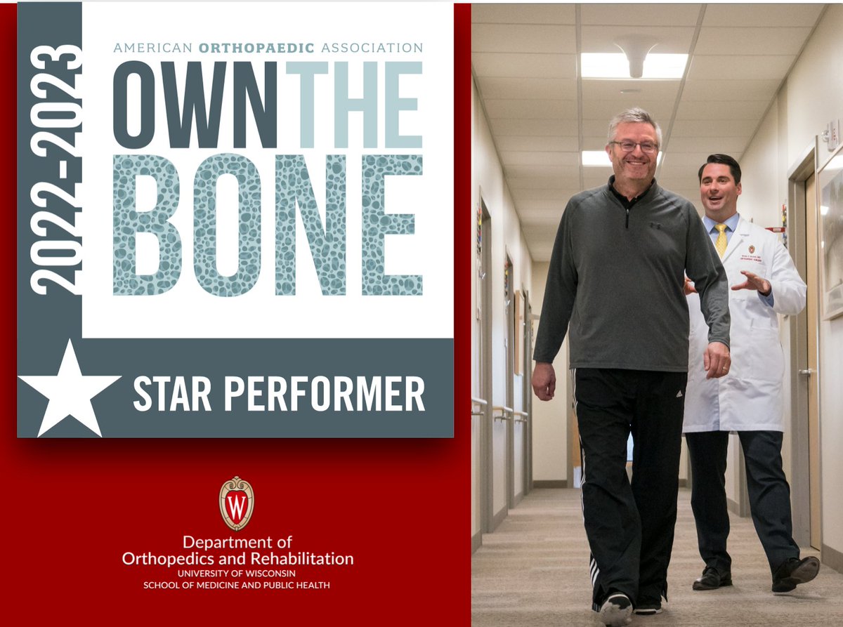 We are proud to share our designation as an @AOA1887 Own the Bone Star Performer for the 6th consecutive year! This recognition is only reserved for institutions that perform the highest level of fragility fracture and #bonehealth care. @owntheboneAOA #orthotwitter