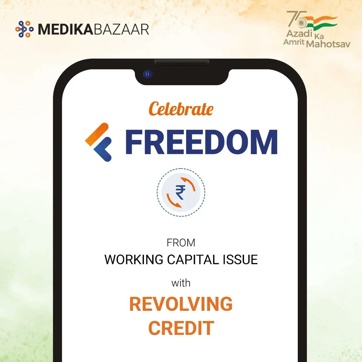 Medikabazaar's tweet photo. Get Freedom from working Capital issues, Upfront payment hassles, Financing hassles, and high capital investment.

#Medikabazaar #transforminghealthcare #MBFreedom #MedikabazaarFreedom #MedicalSupplies #HealthcareIndustry #financingoptions #financingsolutions #healthtech https://t.co/jPxBD6tr9m
