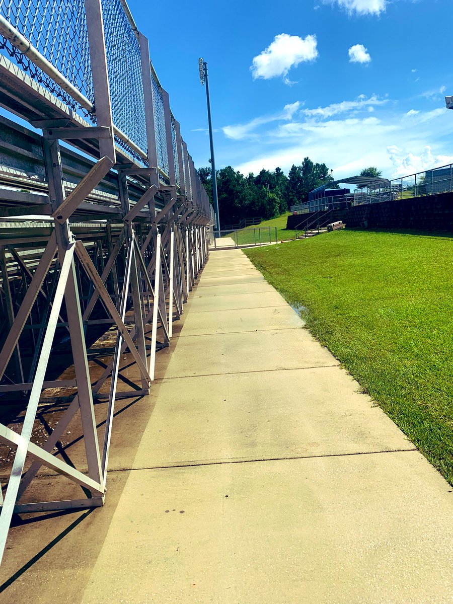 CBrazellCHCA's tweet photo. Thankful for the work completed &amp; pride in getting Charles V. Lang Stadium ready for our Jamboree this Friday night! 

Huge shoutout to @BigFunDad for once again coming through on the pressure washer! 

#FaithFamilyFuture #WarriorWay https://t.co/CDuKUnkcjx