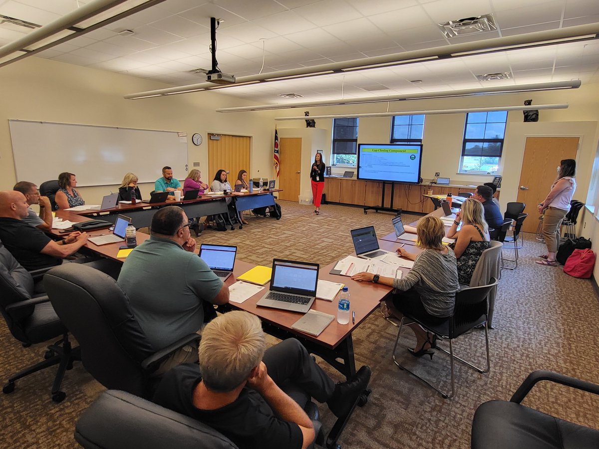 SouthernOhioESC's tweet photo. SOESC Teaching & Learning Consultants presented Understanding Ohio's Local Report Card with State Report card and Secure Data Center updates this week to the admin team at Miami Trace. Proud to support the @mtpanthers @OHEducation #InnovativeSolutions #StudentAndCommunitySuccess https://t.co/C1CFcoDA95