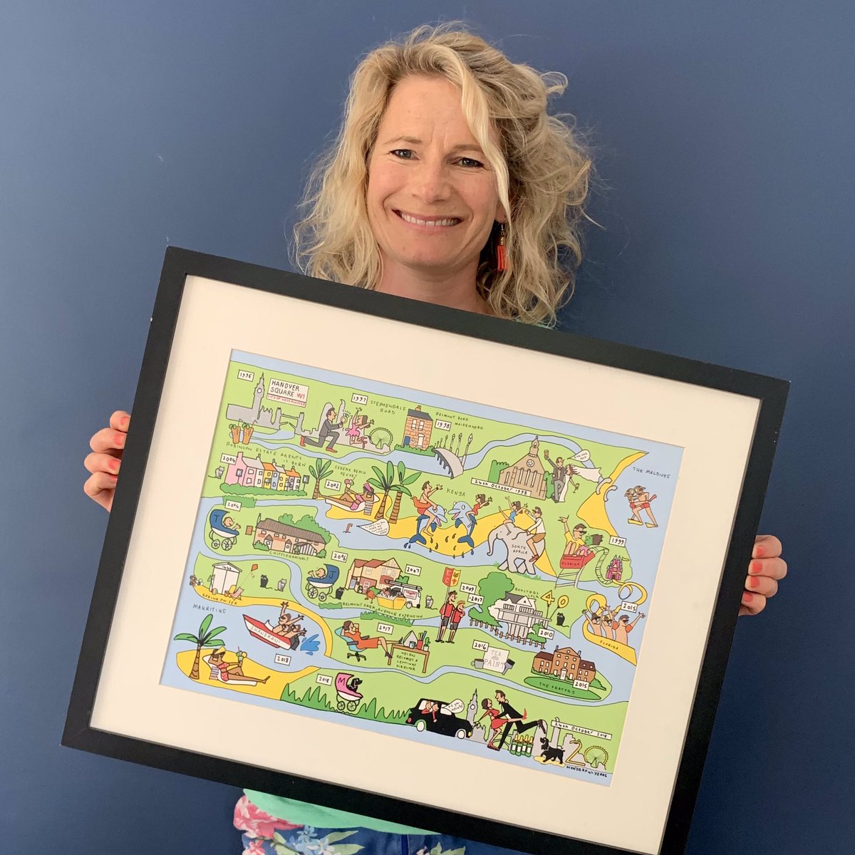 Cue thunderous applause for this whopper!

This A3 romantic spectacular charts Eddie’s pursuit of Helen from the heady days of their courtship to their current state of wedded bliss as parents to two strapping young men.

More ‘This is Your Life’ portraits on my website