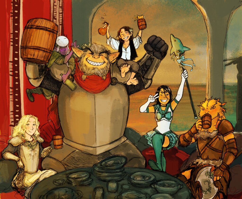 ligaventureiros's tweet photo. Terminamos a primeira temporada de Sonhos dos Magos Vermelhos com sucesso!❤️

O Mar de Estrelas Caídas foi composta por 7 episódios + 1 sessão 0 e estivemos juntos em live por 26 horas e 27 minutos! Passou tão rápido que nem pareceu tanto. Momentos muito divertidos e tensos. ++ https://t.co/XCDXeUZqeQ