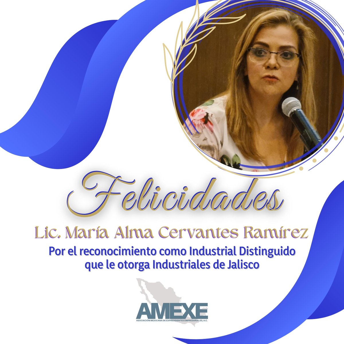 amexegdl's tweet photo. Nuestra #PresidenteAMEXE Lic. Ma. Alma Cervantes Ramírez @hclpiamsa  recibirá el reconocimiento #IndustrialDistinguido en el marco de la entrega a la Medalla al Mérito Industrial @CCIJalisco 
Muchas felicidades, que sigan los éxitos!
@DelHule https://t.co/8hzwgUrK7C