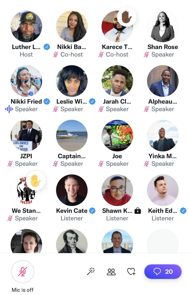 ShanRose0217's tweet photo. Interesting convo with @unclelukereal1 and @nikkibarnes yesterday regarding @NikkiFried for Florida governor..y’all look out for future Twitter convos..
#ShanRoseCares
#buildingbridgestoCloseTheGaps 
#Vote #leadershipthatlistens 
#buildingblackpoliticalpower 
#ForThePeople https://t.co/C81mnPmmL6