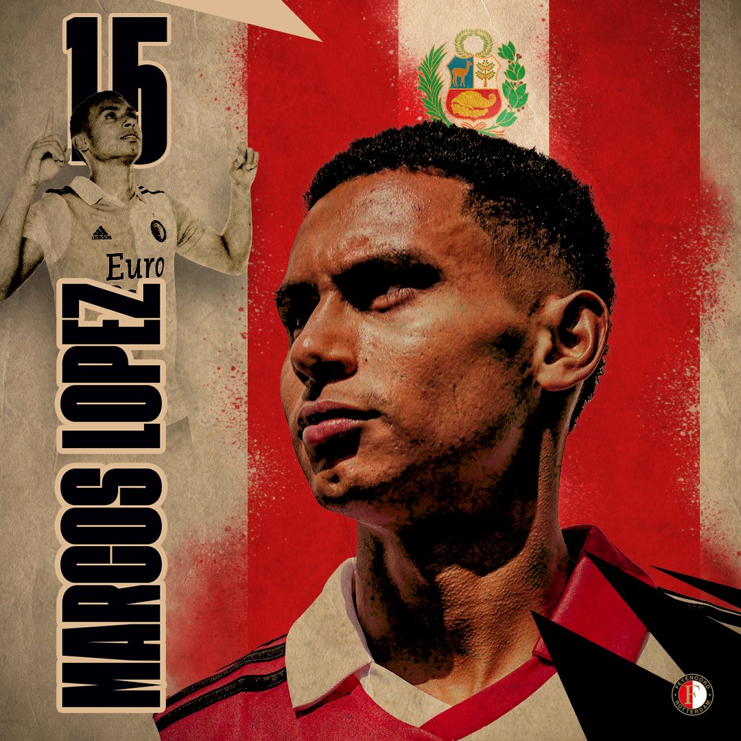Feyenoord's tweet photo. New Marcos in town! 

👉 𝐌𝐚𝐫𝐜𝐨𝐬 𝐋𝐨𝐩𝐞𝐳 🇵🇪