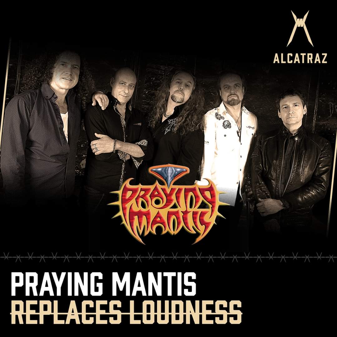 🤘🏻 PRAYING MANTIS WILL REPLACE LOUDNESS 🤘🏻

Urgent medical circumstances make it impossible for the Japanese band LOUDNESS to perform at this year's ALCATRAZ Festival. Fortunately, we found in the legendary Praying Mantis a more than adequate replacement!
#prayingmantis #AOA22