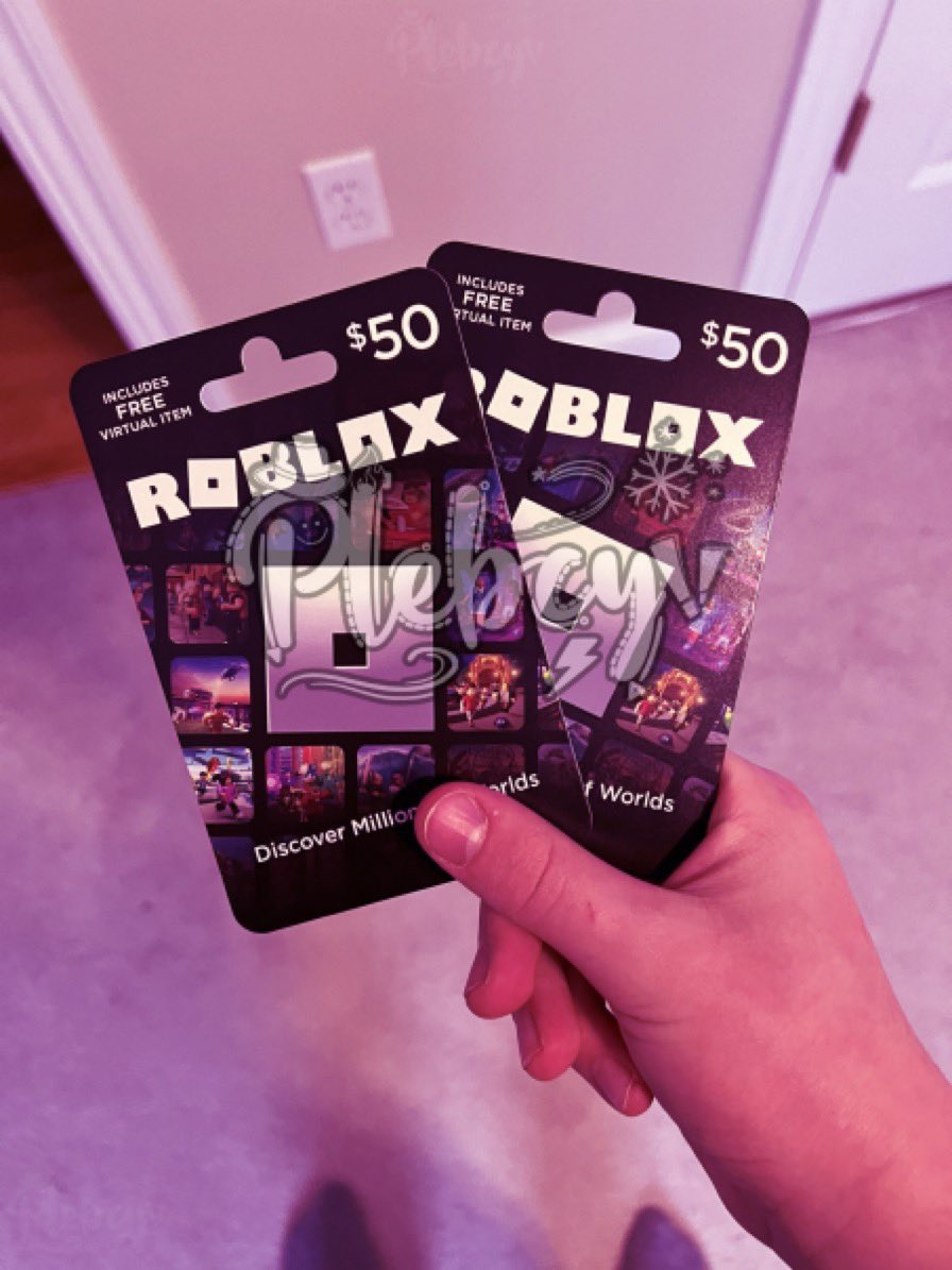 Plebcy on X: 1,000 Robux Roblox Card, Like this Tweet to win! (ENDS IN 3  DAYS) / X, gift card roblox 1000 robux 