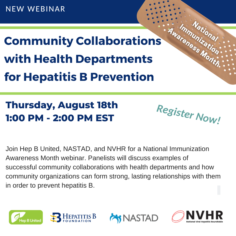 One week from today - Join NVHR, <a href="/NASTAD/">NASTAD</a>, &amp; <a href="/HepBUnited/">Hep B United</a> for a webinar on community collaborations with health departments for #HepB prevention. Sign up here: us02web.zoom.us/webinar/regist… #EliminateHep