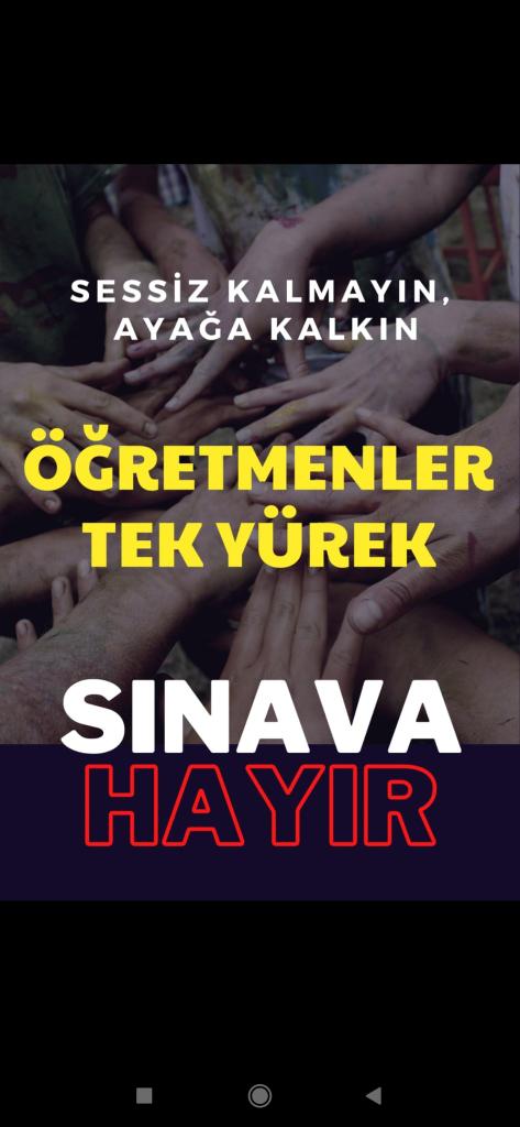 DilekDavutoglu's tweet photo. Bizler tek yürek olduk ve sınava hayır diyoruz sessiz kalan arkadaşlarımızı da bekliyoruz biz birlikte çok güzeliz #ogretmenlertekyürek https://t.co/doOAMOFunj