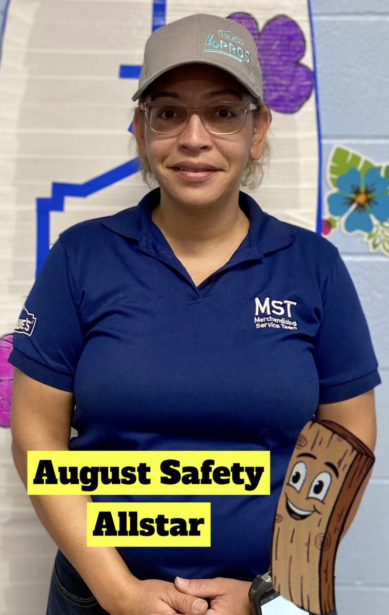 1740Lowes's tweet photo. Congrats to Jocelyn for receiving August Safety Allstar! Valued member of the safety team, always helping out with ways of training different safety topics! @LowesSafe @SafetyJones @PatrickR18D1214 https://t.co/ihGA52xPHn