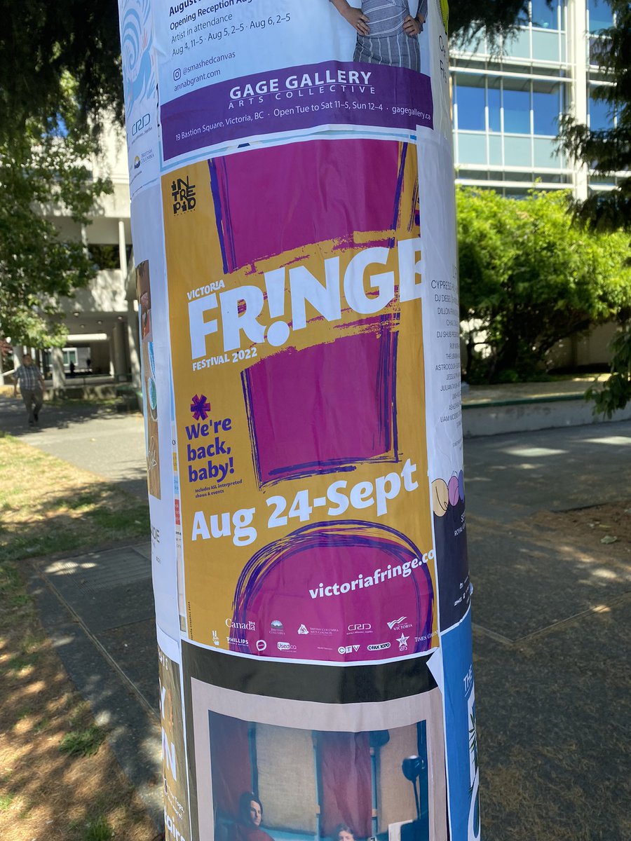 IntrepidTheatre's tweet photo. Fringe poster spotted in the wild! Thanks @vicposters and @metropol_industries for helping to get the word out. We launched the website & online tickets last week, check it all out https://t.co/NCszGZ6kZq 🚀
Design by @RayolaCreative https://t.co/BQ429mO74s