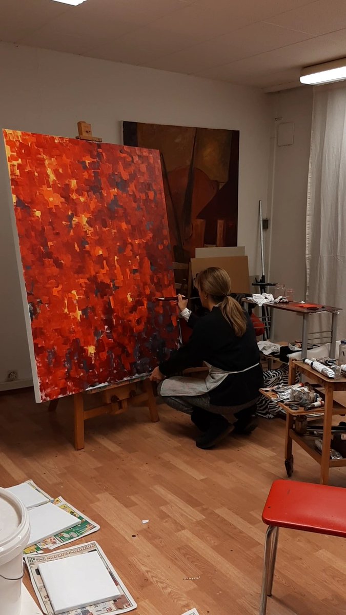 Tulipaniart's tweet image. I'm an analog painter researching the boundaries and the interactions between digital and analog art. My 'digians' are my way to visualize the metamorphose of those two! All my NFTs are based on my analog work, enhanced with digital tools! 
#NFTCommunity
#nftart #Fineart #artwork