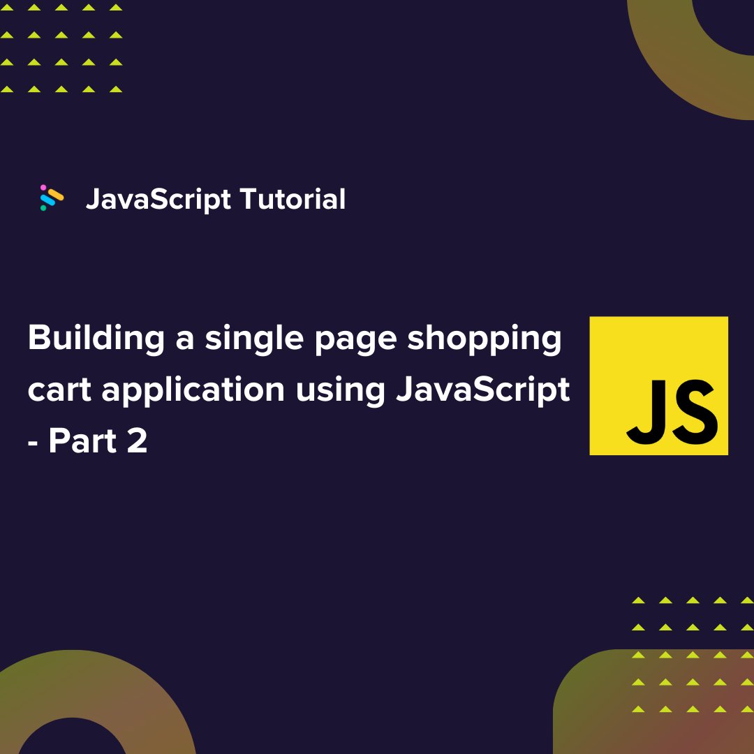 CodeCastApp's tweet image. If you've checked out our JavaScript tutorial on how to build a single page shopping cart application, don't forget there's a part 2! Watch it here: codecast.io/casts/6bXQ4XBN… 😃
#javascript #js