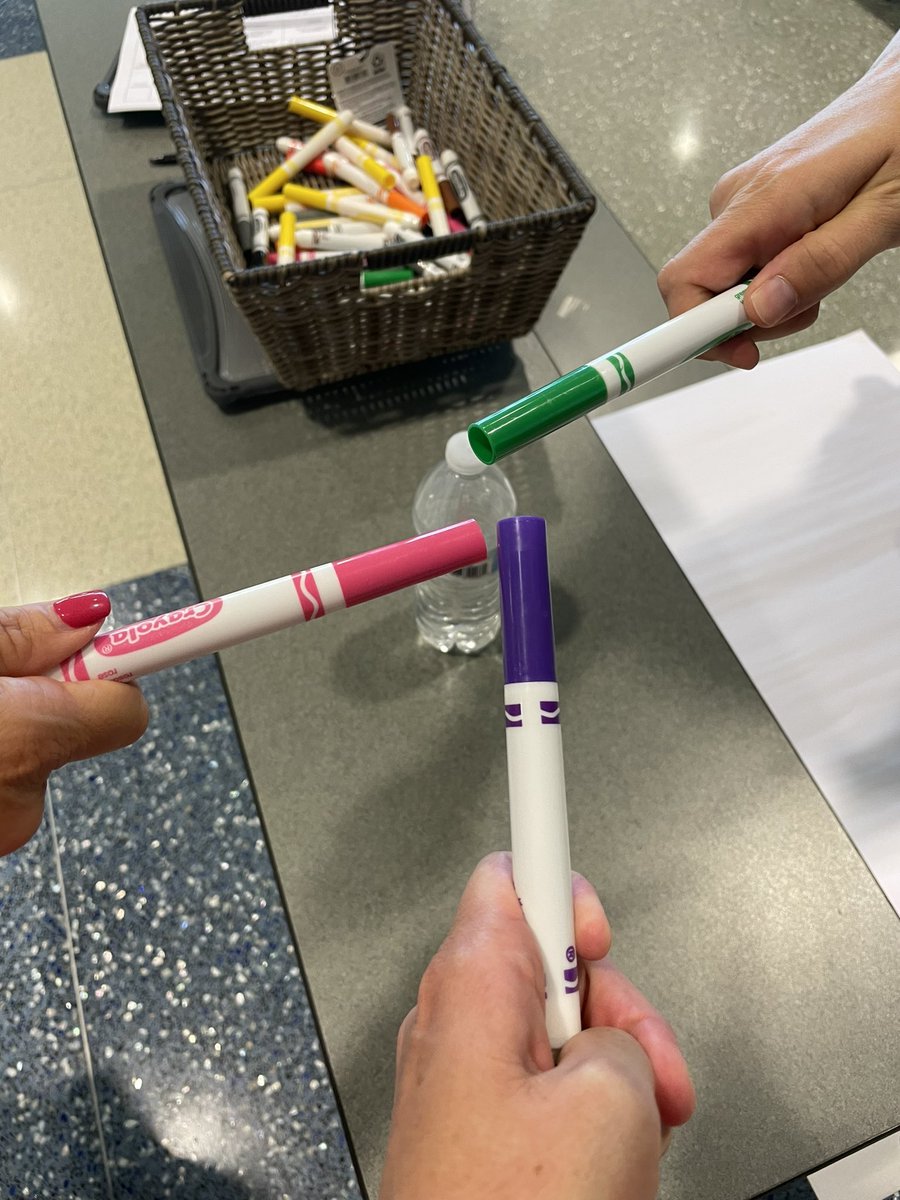 The Creek Squad had their favorite color markers ready to engage with RCES staff in some protocols around behavior!  #CreekSquad #oneRCE
