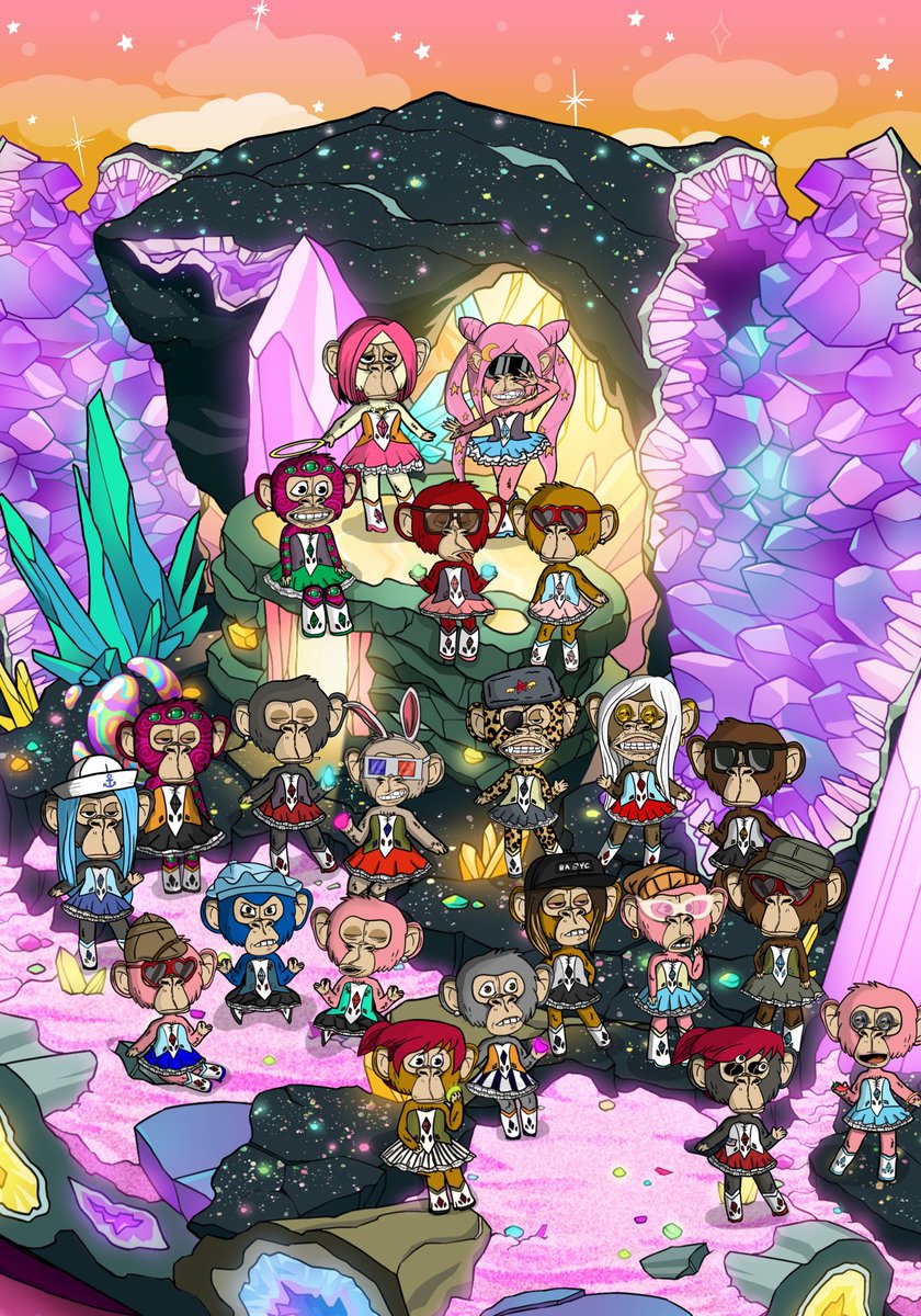 BAYC Magical girl hangout at my crystal wonderland in the Otherside ✨💖