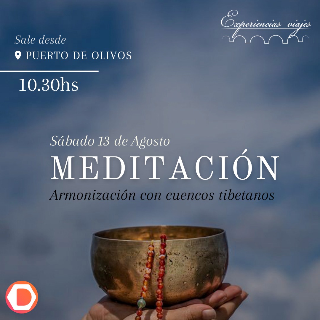 ▶️ Una hermosa experiencia en un ambiente en conexión plena con nosotros mismos, el agua y los sonidos. 

🗓 Sábado 13 de agosto.
⌚️ 10.00hs
📍 Puerto de Olivos - Corrientes 245.

Cupos limitados. 📩
*Retribución: $4000, asociados a #PLanD 10% descuento*