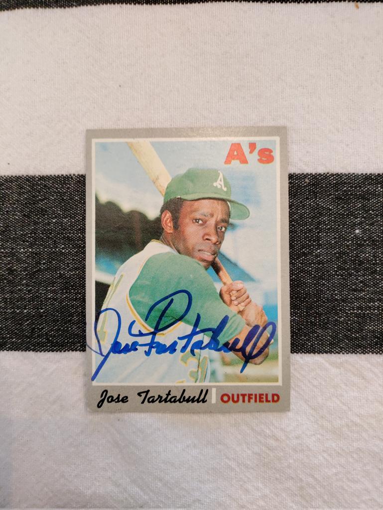 HeyMattPatt's tweet photo. #ttmsuccess 1/1 - former Oakland OF Jose Tartabull. #ttm #70Topps @oriolesrise @463doubleplay2 @WaxPack916 @20thBaseball @zmills40 @TTM_Todd @BravestarrCards @mjs80377 @egfancyrider60 @CastTtm @abescardcollec1 @PhdTide @signing_s @MyPenIsHugeTTM https://t.co/6yf6fUvz3D