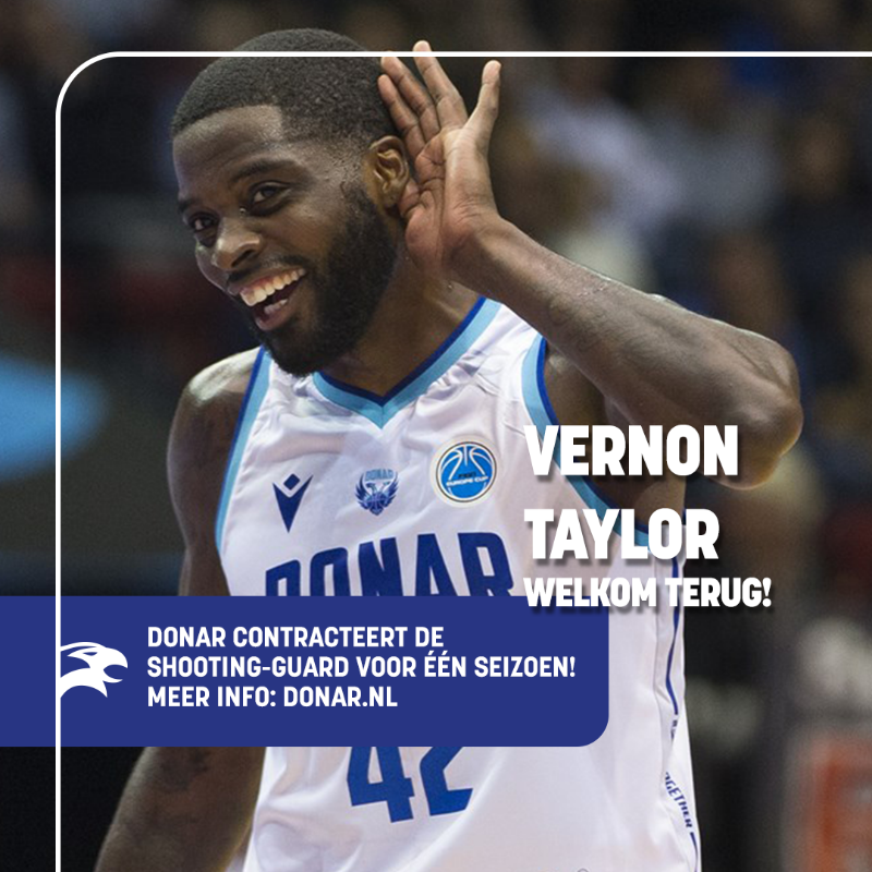 Donar_Official's tweet photo. 🚨𝑺𝑷𝑬𝑳𝑬𝑹𝑺𝑵𝑰𝑬𝑼𝑾𝑺!🚨

Team compleet met komst Vernon Taylor!

"Ik heb opnieuw getekend omdat ik ergens wilde spelen waar ik geliefd was en waar ik me thuis voel en die VT ENERGY kan meebrengen!!!!"

🔗https://t.co/XGDvdvE712

⬇️⬇️⬇️