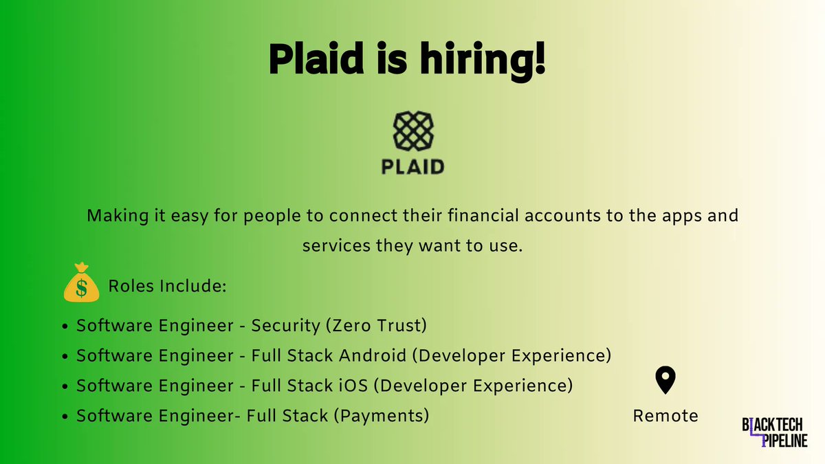 Black Tech Pipeline🚀 tweet media