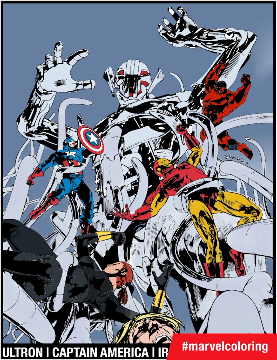 yarndonkey's tweet photo. This one took a while. #marvelcoloring https://t.co/tAndzkualU